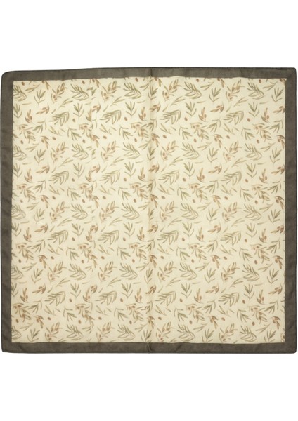 Krem Zemin Zeytin Dalı Desenli Kadın Fular fiyatları