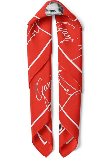 Atatürk Imzalı Kırmızı Fular modelleri