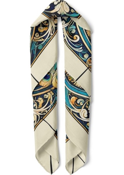 Tavus Kuşu Desenli Fular fiyatları