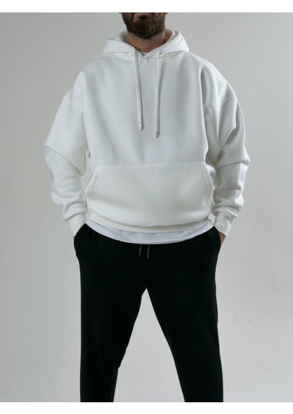 Erkek Şardonlu Ekru Hoodie COC2603 modelleri