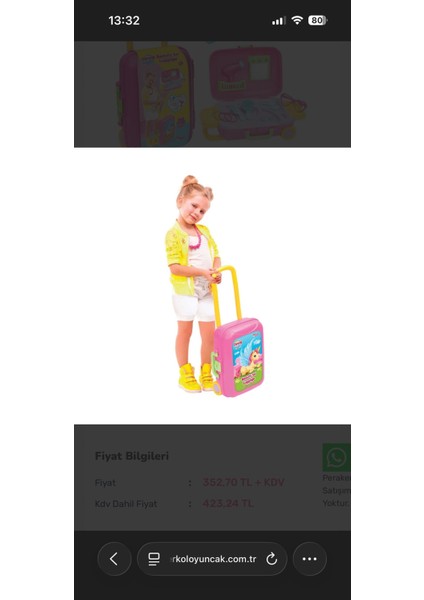 Bavullu Kuaför Oyun Seti fırsatları