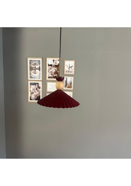 Avilla Vişne Çürüğü Tekli Metal Avize Ahşap Kafa Başlık Rustik Cafe Mutfak Modern Sarkıt Aydınlatma modelleri