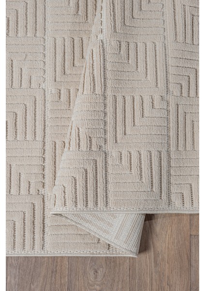 Liya Iskandinav Bej Bukle Halı Salon Yatak Odası Koridor Halısı Yolluk Bej Halı