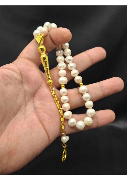 Altın Renk Kombinli Inci Tesbih fiyatları
