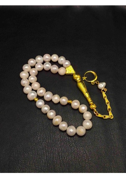 Altın Renk Kombinli Inci Tesbih modelleri