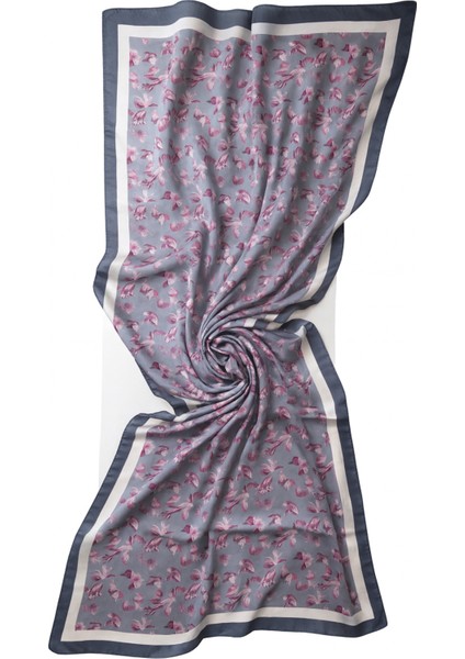 Gri Zeminli Pembe Çiçek Desenli Şal fırsatları