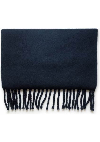 Kadın Koyu Lacivert Püsküllü Soft Dokulu Klasik Şal fiyatları