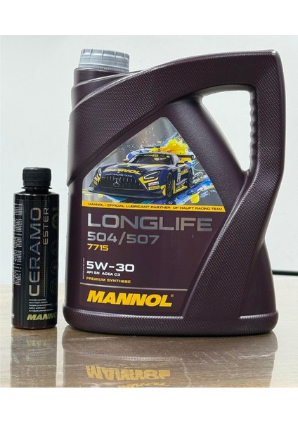 2025 5W30 Longlife 504/507 5lt Motor Yağı ve Seramic Katkı Ceramo Ester 50.000 Km Kalıcı Ultra Performans