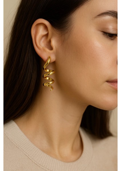 Kıvrımlı Çelik Küpe fiyatları