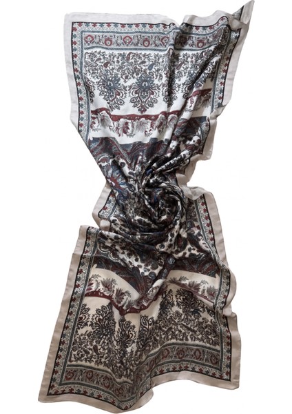 Krem Zeminli Etnik Desenli Şal fiyatları