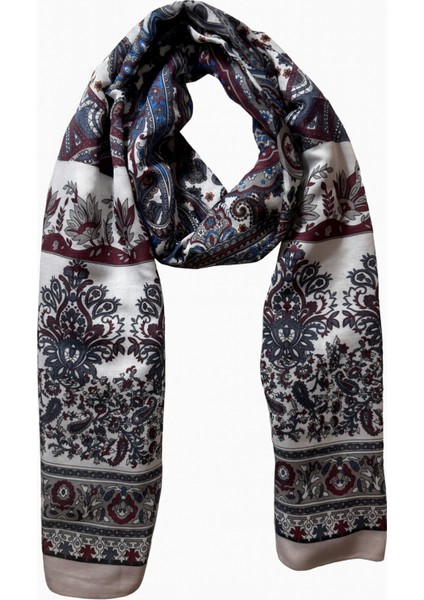 Krem Zeminli Etnik Desenli Şal fırsatları