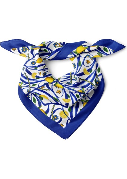 Limon Desenli Fular