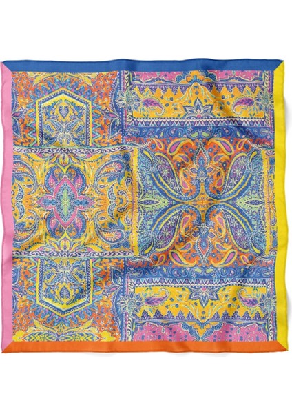 Renkli Etnik Desenli Fular modelleri