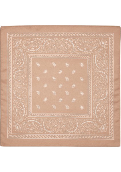 Karamel Paisley Desenli Kare Fular fiyatları