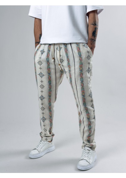 Küre Desenli Erkek Baget Pantolon COC2595 modelleri