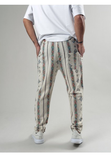 Küre Desenli Erkek Baget Pantolon COC2595 indirimleri