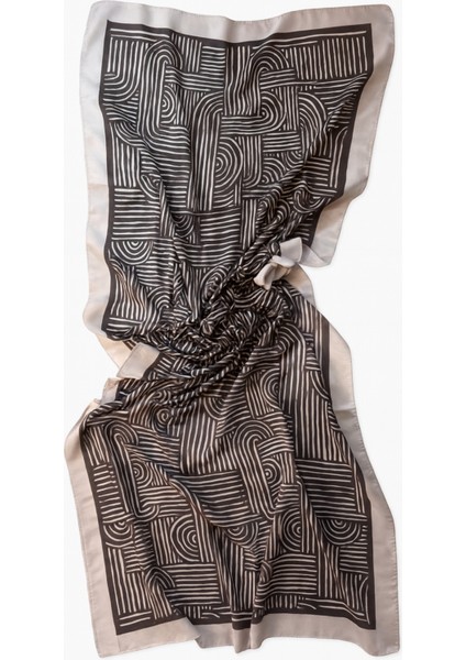 Siyah Geometrik Desenli Şal fırsatları