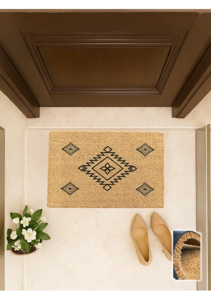 Azteco 40X60 cm Coco Kapı Önü Paspası Aztek Desen