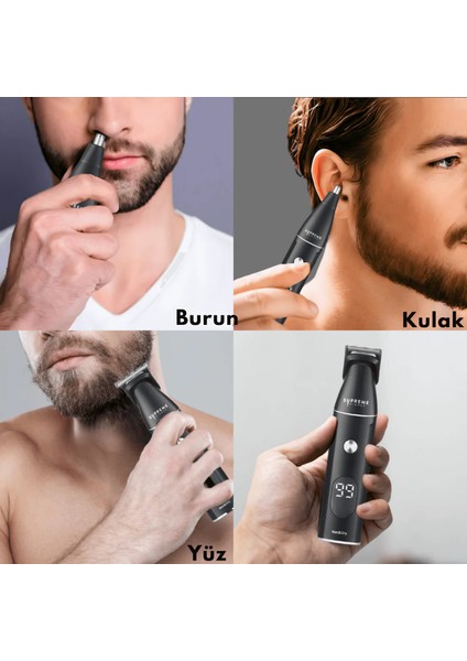 Multigroomer 3.0 Islak/kuru 14 Parça Erkek Tıraş Makinesi Seti – Burun Kulak Sakal Saç Bakımı fiyatları