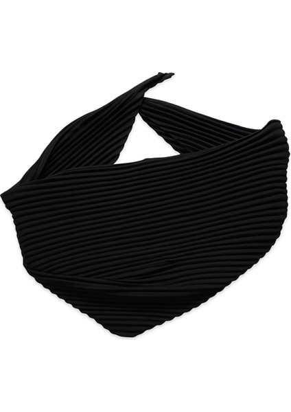 Siyah Piliseli Kadın Fular