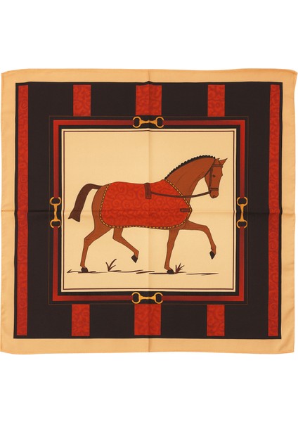 At Figürlü Klasik Desenli Kadın Fular fiyatları