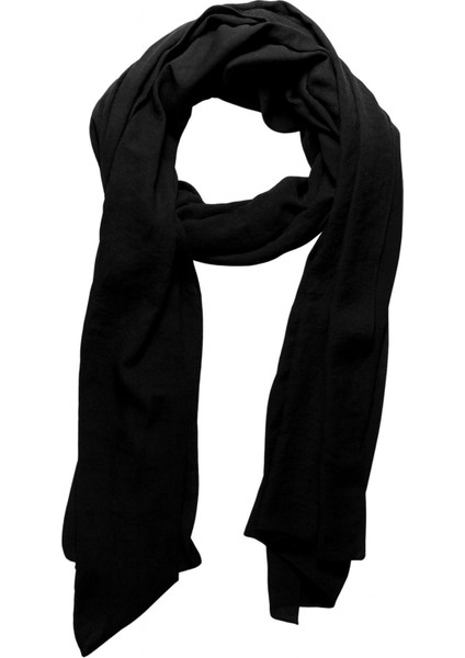 Düz Siyah Şal - Hafif Dokulu Mevsimlik Şal modelleri