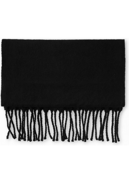 Kadın Siyah Püsküllü Soft Dokulu Klasik Şal fiyatları