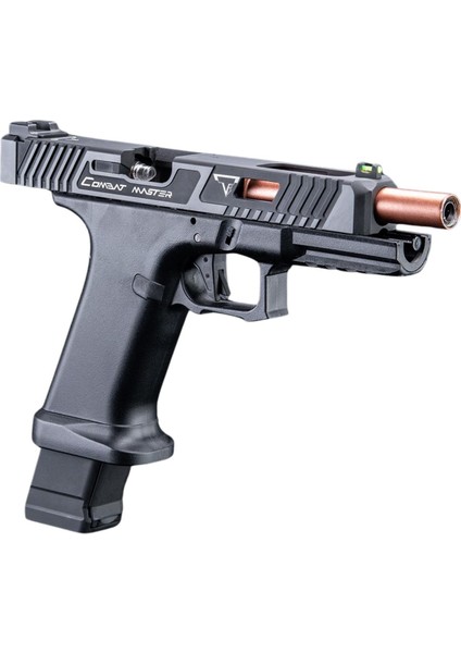 Taran Tactical Licensed Jw2 Combat Master Gbb Airsoft Gazlı Blowback Tabanca (Siyah – 6.01MM Iç Namlu, Taktik Sürgülü)