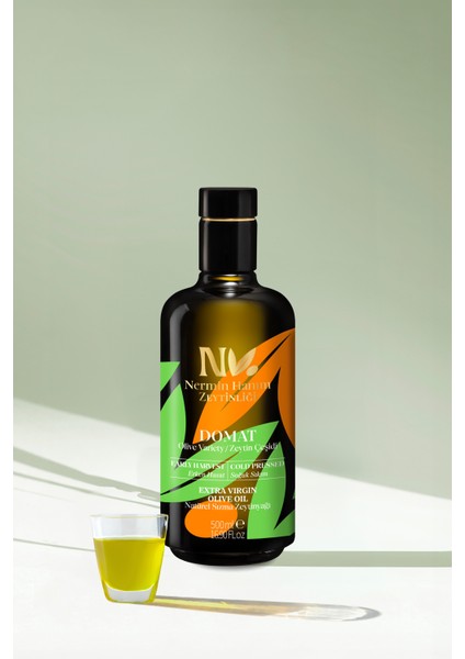Domat - Filtresiz Erken Hasat Soğuk Sıkım Sızma Zeytinyağı R.(500ML)