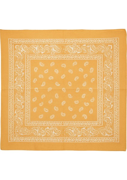 Hardal Sarı Desenli Kare Fular fiyatları
