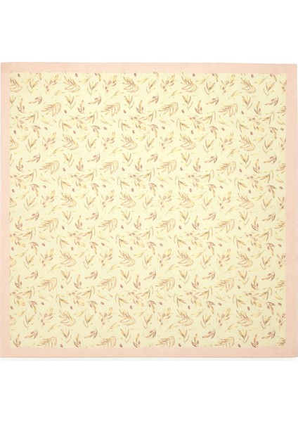 Bej Zeytin Dalı Desenli Kare Fular fiyatları