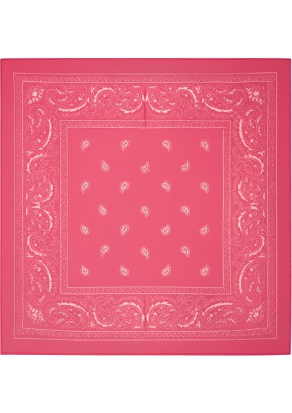 Fușya Paisley Desenli Kare Fular fiyatları