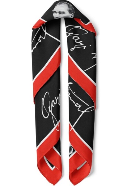 Atatürk Imzalı Siyah Fular fiyatları