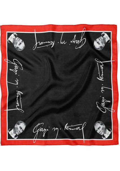 Atatürk Imzalı Siyah Fular modelleri