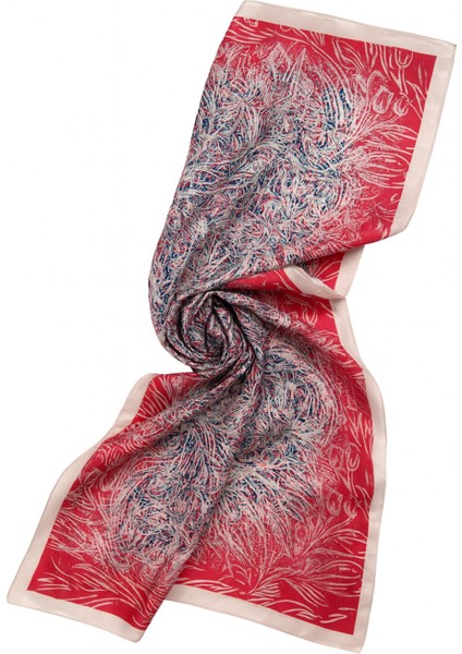 Kırmızı ve Lacivert Desenli Şal fiyatları