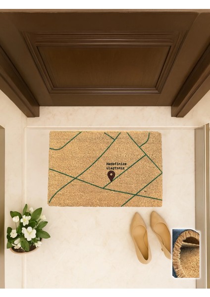 Viniste 40X60 cm Coco Kapı Önü Paspası
