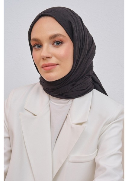 Gece Siyahı Bambu Kreş Şal