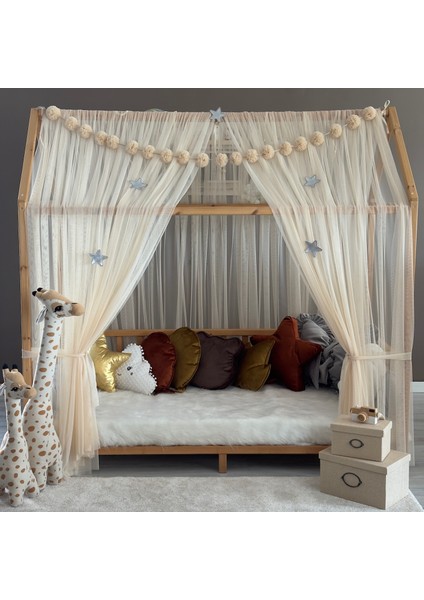 Bal Köpüğü Çift Perdeli Montessori Yatak Cibinliği fırsatları