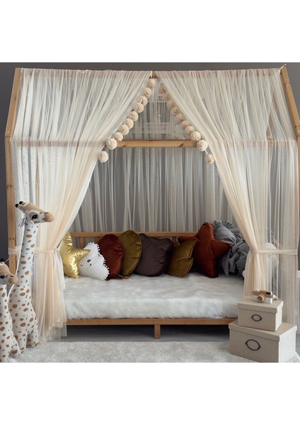 Bal Köpüğü Çift Perdeli Montessori Yatak Cibinliği
