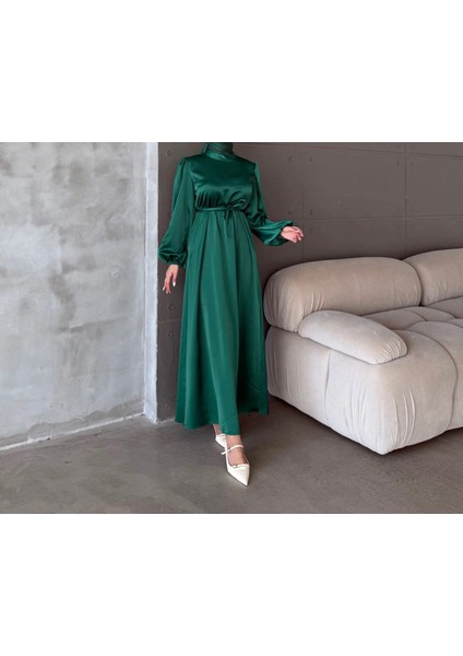 Balon Kol Saten Abiye