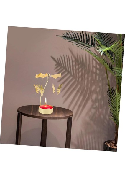 Isı Ile Dönen Metal Mumluk – Melek Modeli, Altın Renk, Dekoratif ve Anlamlı Masa Üstü Mumluk indirimleri