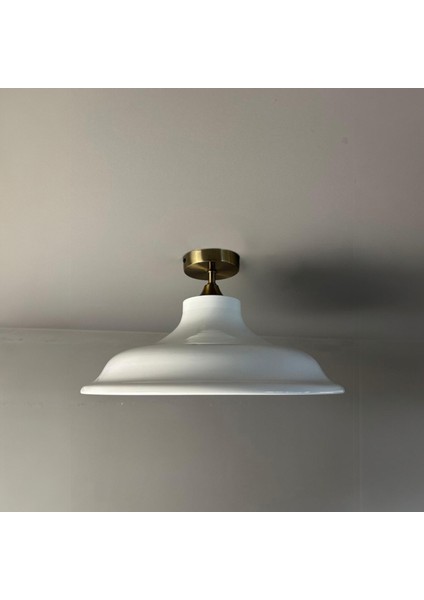 Bergo Beyaz Piramit Plafonyer Başlık Avize Salon Oturma Odası Yatak Odası Sarkıt Modeli