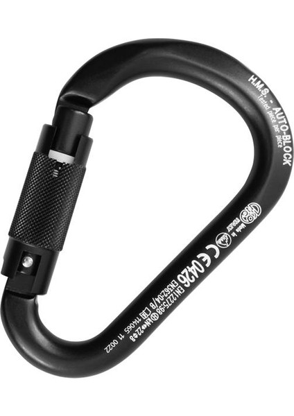 Kong Hms Classic Auto Block Triactlock Karabina – En 362/B – En 12275/B – Uıaa – Eac Sertifikalı Black