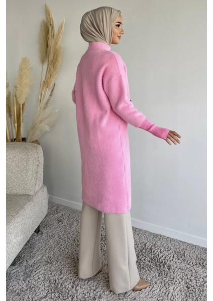 Yumoş Iplik Tesettür Uzun Hırka P-00014475 fırsatları