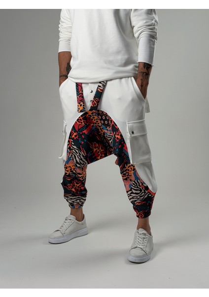 Erkek Garni Etnik Desenli Spor Şalvar COC2571