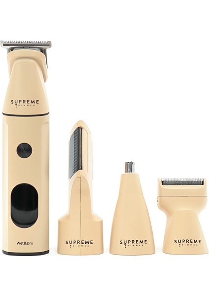 Multigroomer 4.0 Islak/kuru 14 Parça Set Tıraş Makinesi – Saç Sakal Yüz Vücut Burun Kulak Tıraş Makinesi 4 Manyetik Başlık, Pil Ekranı, Seyahat Kilidi