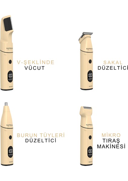Multigroomer 4.0 Islak/kuru 14 Parça Set Tıraş Makinesi – Saç Sakal Yüz Vücut Burun Kulak Tıraş Makinesi 4 Manyetik Başlık, Pil Ekranı, Seyahat Kilidi indirimleri