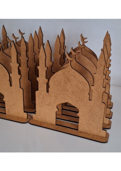 10 Adet Ahşap Cami Maket Boyama Seti, Dini Aktivite ve Eğitim Malzemesi fırsatları