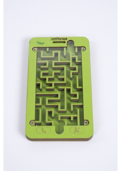 Yeşil Ahşap Labirent Oyunu, Zeka ve Eğlence Için Çocuklara Uygun Masa Oyunu modelleri