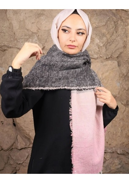 Kadın Omuz Şal Saçaklı 67*200CM Standart